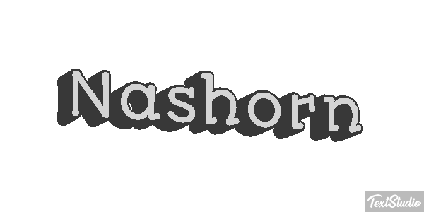 Nashorn Texteffekt