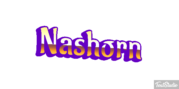 Nashorn Texteffekt