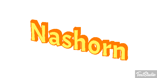 Nashorn Texteffekt