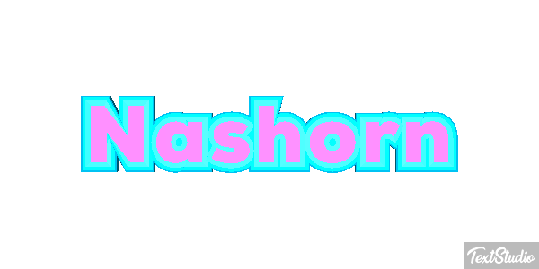 Nashorn Texteffekt
