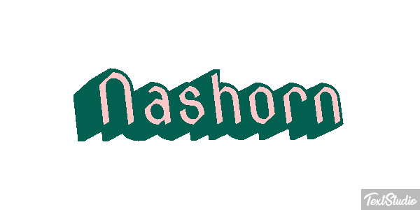 Nashorn Texteffekt