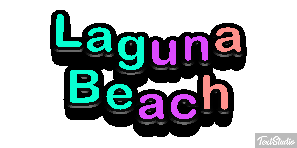 Laguna Beach Efekt tekstowy