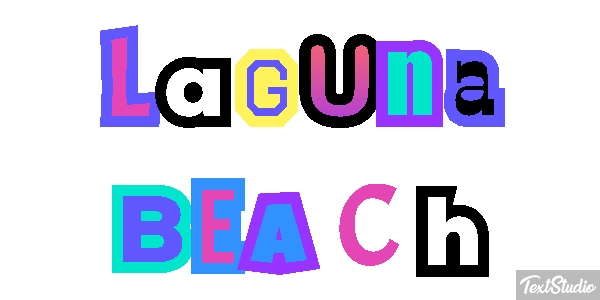 Laguna Beach Efekt tekstowy