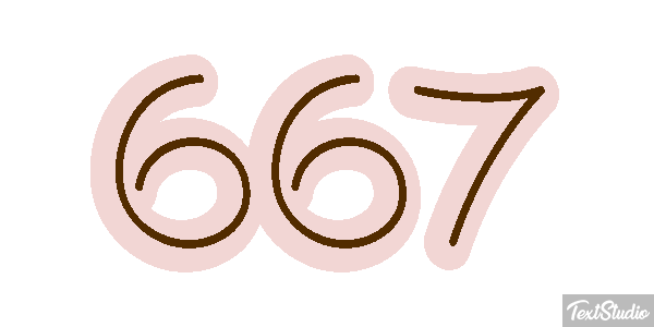 667 Text effect
