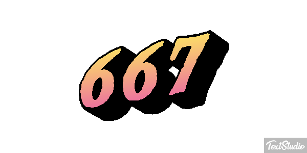 667 Text effect