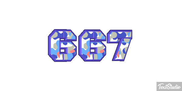667 Text effect