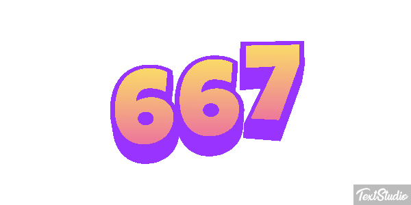 667 Text effect