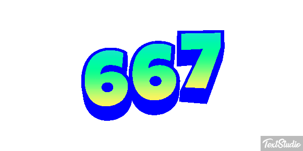 667 Text effect