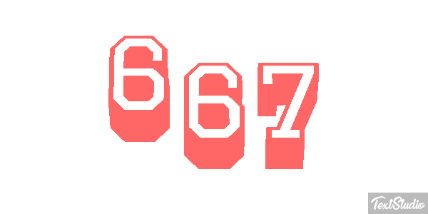 667 Text effect
