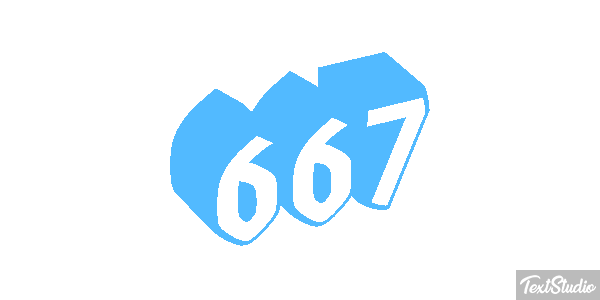 667 Text effect