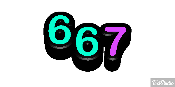 667 Text effect
