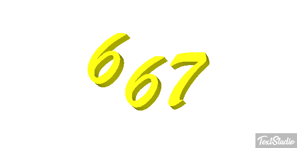 667 Text effect