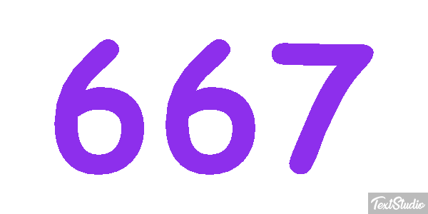 667 Text effect