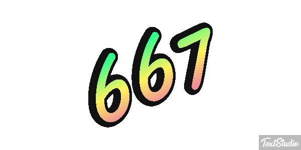 667 Text effect
