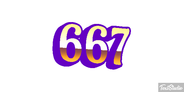 667 Text effect