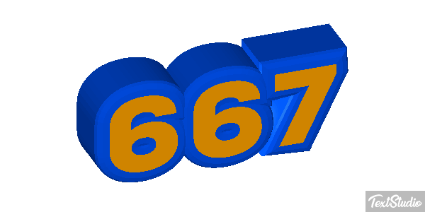 667 Text effect