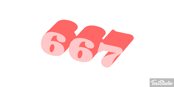 667 Text effect