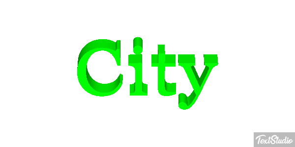 City Metin efekti