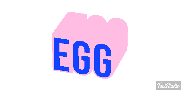 Egg Effetto testo