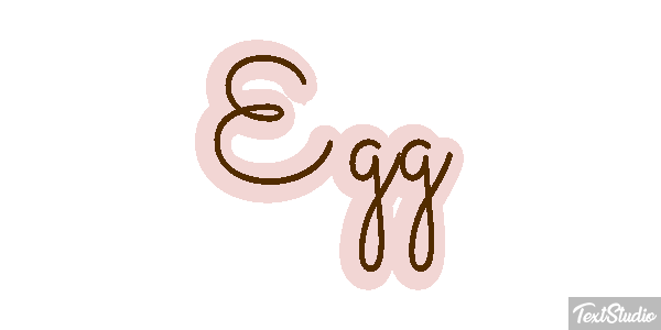Egg Effetto testo