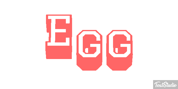 Egg Effetto testo