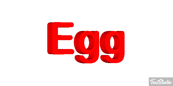 Egg Effetto testo
