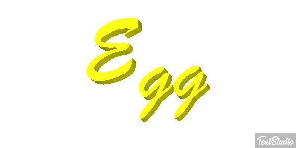 Egg Effetto testo