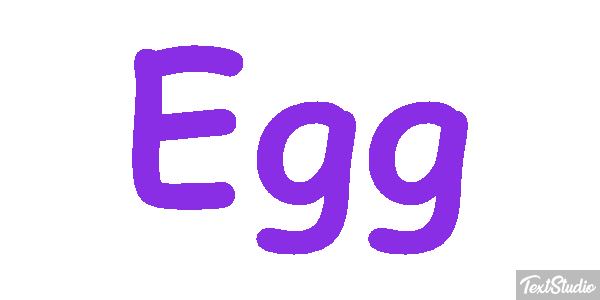 Egg Effetto testo
