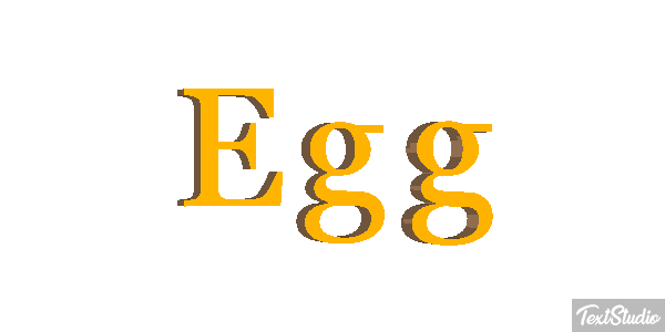 Egg Effetto testo