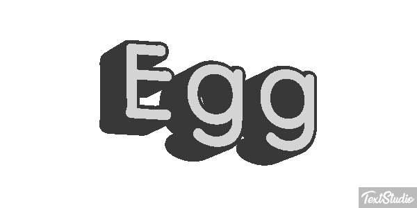 Egg Effetto testo