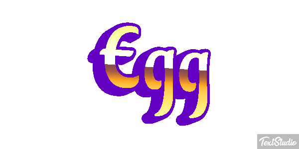 Egg Effetto testo