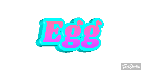 Egg Effetto testo
