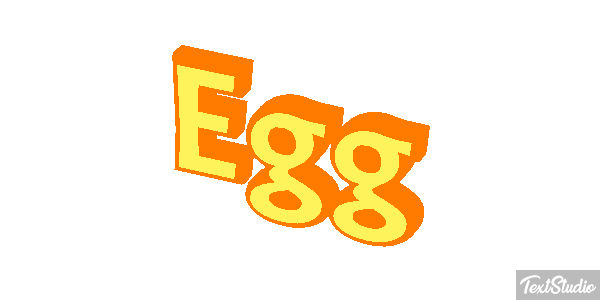 Egg Effetto testo