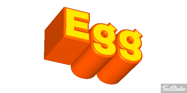 Egg Effetto testo