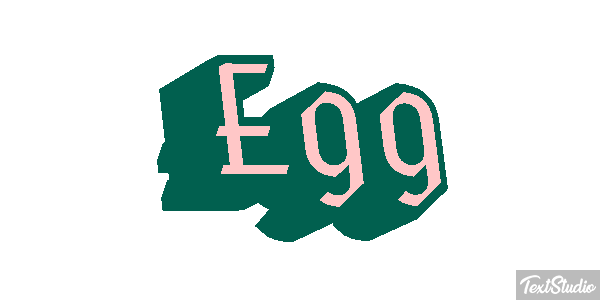 Egg Effetto testo