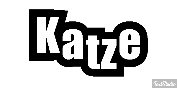 Katze Texteffekt