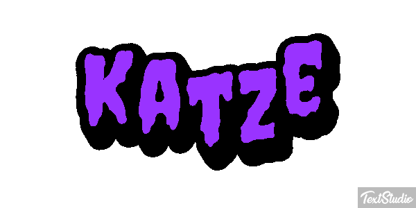 Katze Texteffekt