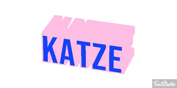 Katze Texteffekt