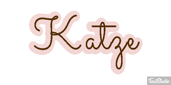 Katze Texteffekt