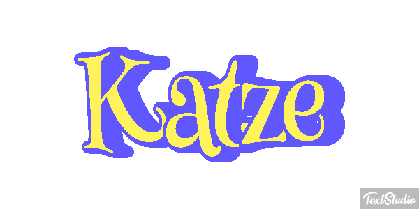 Katze Texteffekt