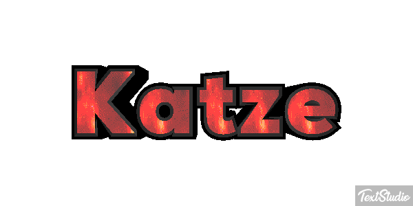 Katze Texteffekt