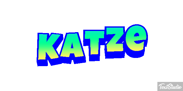 Katze Texteffekt