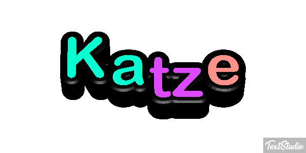 Katze Texteffekt