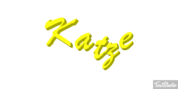 Katze Texteffekt