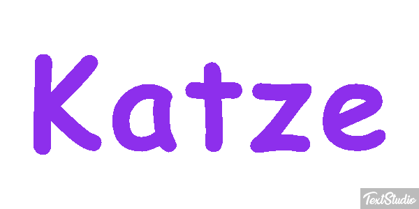 Katze Texteffekt