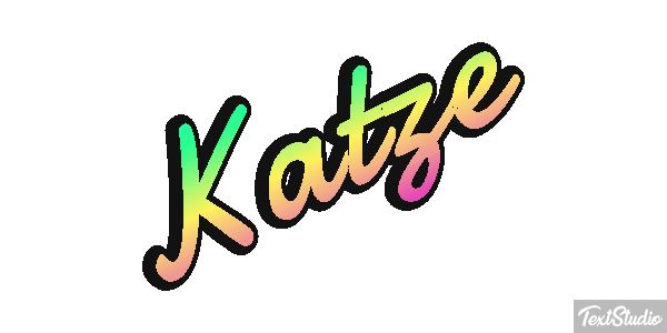 Katze Texteffekt