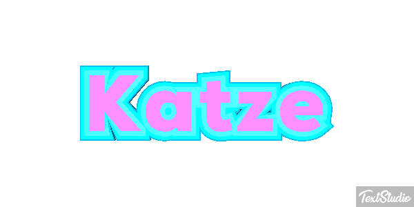Katze Texteffekt
