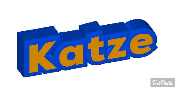 Katze Texteffekt
