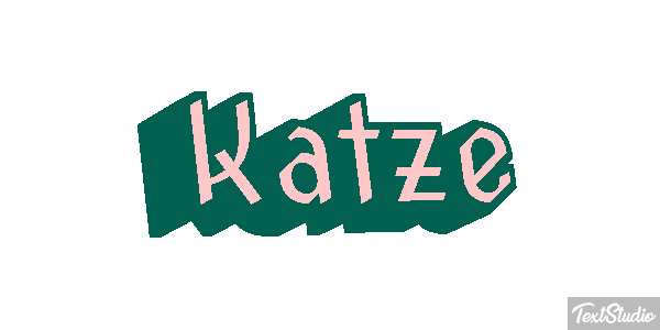 Katze Texteffekt