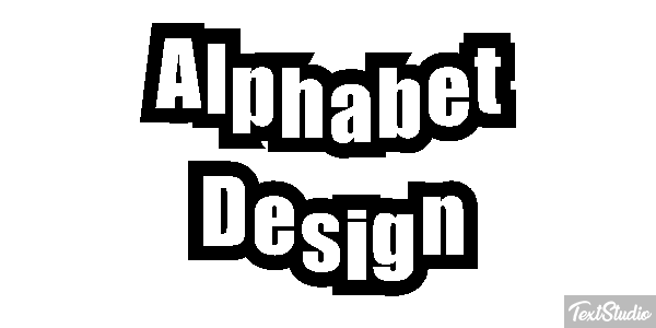 Alphabet Design Text effect